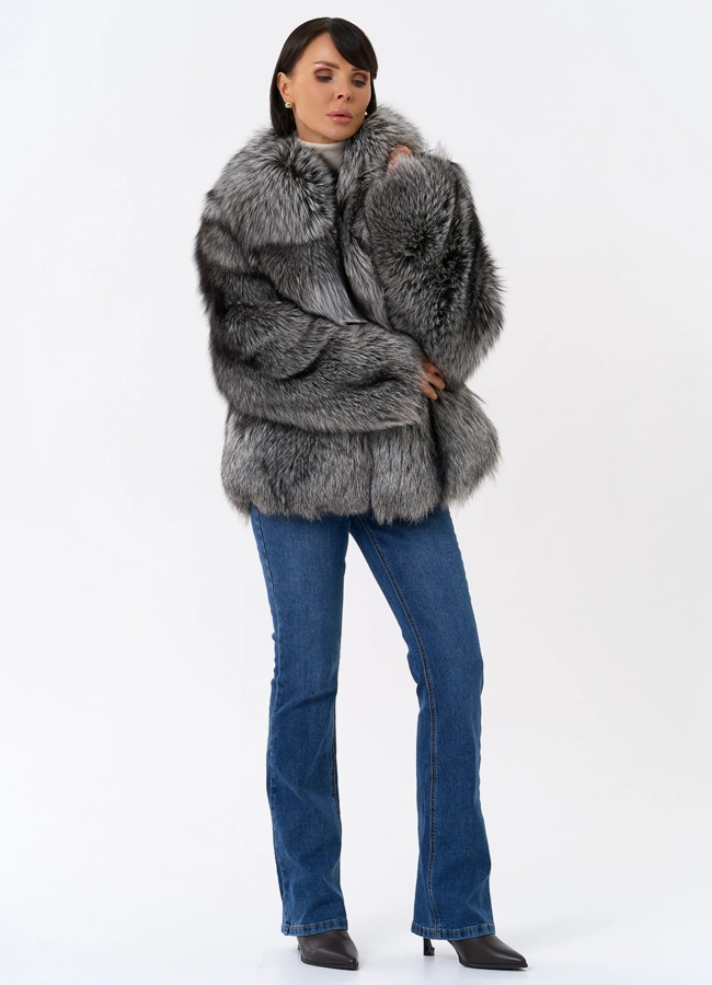 фото Шуба из лисы модель № 31944