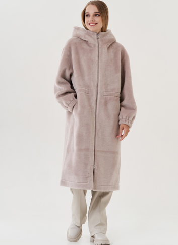 Пальто женское с капюшоном 