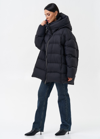 Женский пуховик с капюшоном 