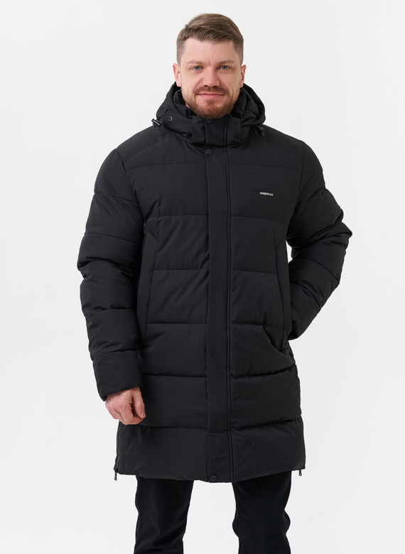 Мужской пуховик с капюшоном 