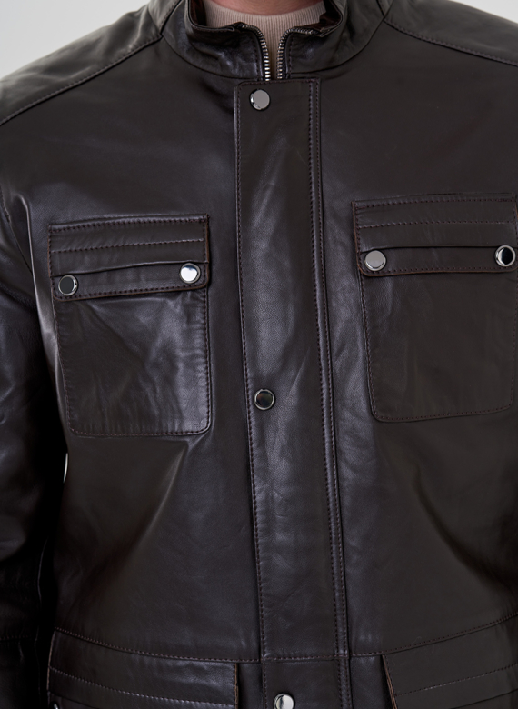 Мужская кожаная куртка 