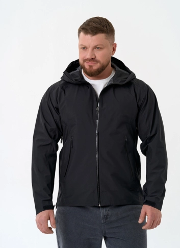 Мужская ветровка черного цвета
