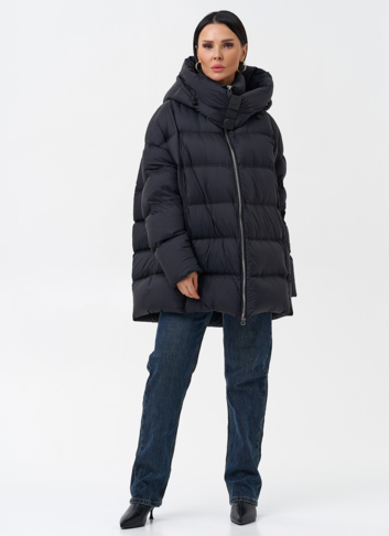 Женский пуховик с капюшоном 